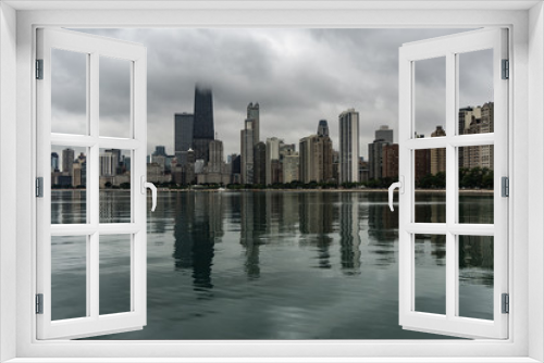 Fototapeta Naklejka Na Ścianę Okno 3D - Chicago's Skyline