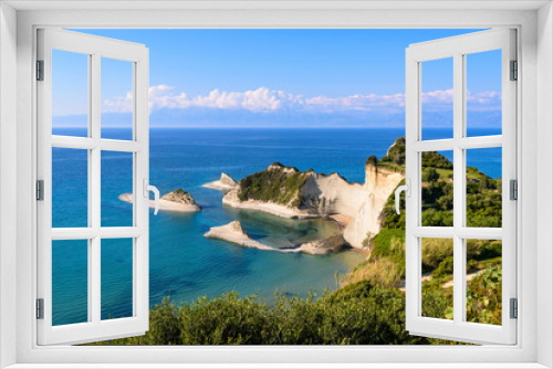 Fototapeta Naklejka Na Ścianę Okno 3D - Picturesque Cape Drastis at Corfu island in Greece. Europe. 