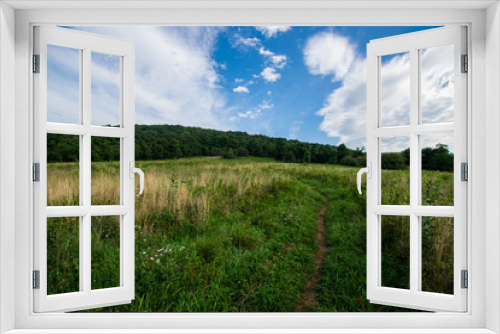 Fototapeta Naklejka Na Ścianę Okno 3D - Scenic Summer Landscape on Overlook Drive Shenandoah National Pa
