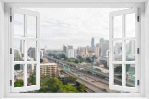 Fototapeta Naklejka Na Ścianę Okno 3D - Abstract blur city background .