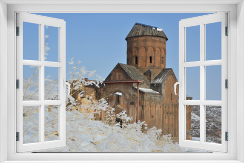 Fototapeta Naklejka Na Ścianę Okno 3D - Saint Gregory church in beautiful winter day