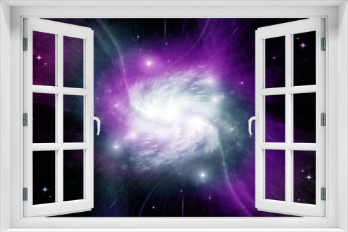 Fototapeta Naklejka Na Ścianę Okno 3D - galaxy in a free space