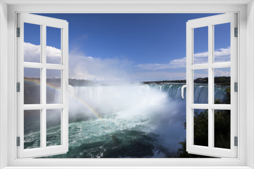 Fototapeta Naklejka Na Ścianę Okno 3D - World of wonder Niagara Falls view from the Canada border