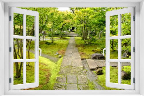 Fototapeta Naklejka Na Ścianę Okno 3D - 日本のお寺