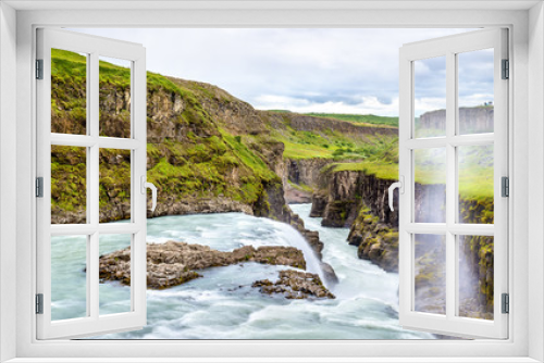 Fototapeta Naklejka Na Ścianę Okno 3D - Gullfoss Waterfall in the canyon of Hvita river - Iceland