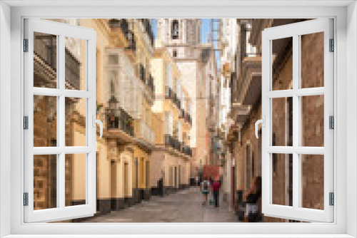 Fototapeta Naklejka Na Ścianę Okno 3D - Street of Cadiz, Spain