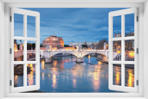 Fototapeta Naklejka Na Ścianę Okno 3D - Rome Panorama - Italy