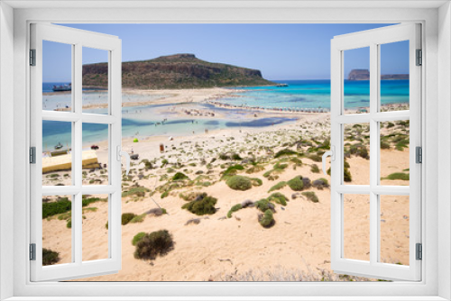 Fototapeta Naklejka Na Ścianę Okno 3D - Balos beach on Crete island, Greece