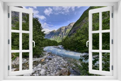 Fototapeta Naklejka Na Ścianę Okno 3D - Beautiful landscape of Norway, Scandinavia - panorama 