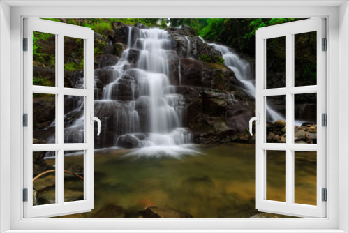 Fototapeta Naklejka Na Ścianę Okno 3D - waterfall landscape
