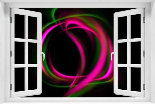 Fototapeta Naklejka Na Ścianę Okno 3D - Abstract ring background with luminous swirling backdrop. Glowing spiral. The energy flow tunnel.
Shine round frame with light circles light effect. Glowing cover. Space for your message.