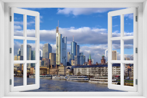 Fototapeta Naklejka Na Ścianę Okno 3D - view of Frankfurt am Main, Germany