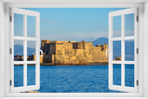 Fototapeta Naklejka Na Ścianę Okno 3D - Napoli, Italia. Castel Dell'Ovo dal lungomare Francesco Caracciolo.