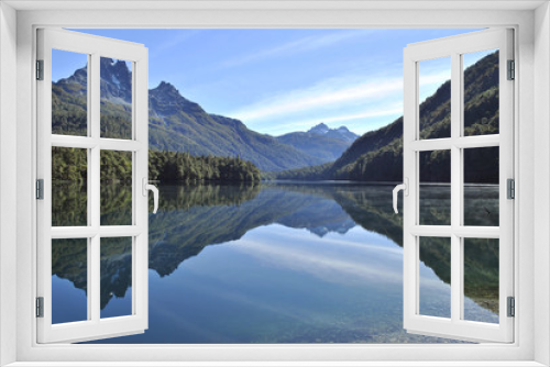 Fototapeta Naklejka Na Ścianę Okno 3D - Beautiful reflection at lake Soberania