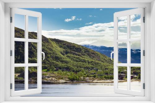 Fototapeta Naklejka Na Ścianę Okno 3D - Beautiful view of northern Norway near Alta