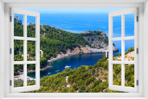 Fototapeta Naklejka Na Ścianę Okno 3D - Panoramic view of the bay of Cala Tuent. Majorca. Balearic Islands. Spain