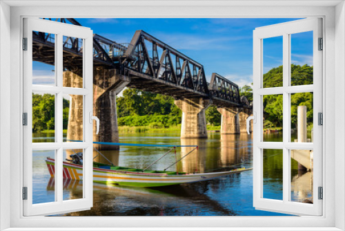 Fototapeta Naklejka Na Ścianę Okno 3D - Kanchanaburi (Thailand), The Bridge on the River Kwai