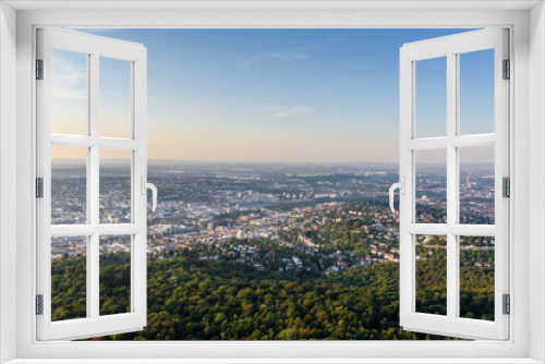 Fototapeta Naklejka Na Ścianę Okno 3D - View to Stuttgart city in Germany - beautiful landscape in the summer