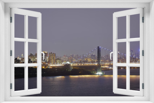 Fototapeta Naklejka Na Ścianę Okno 3D - New York City nightscape