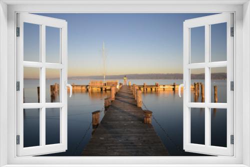 Fototapeta Naklejka Na Ścianę Okno 3D - Calm Sailboat Web
