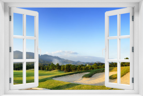 Fototapeta Naklejka Na Ścianę Okno 3D - Golf Courses
