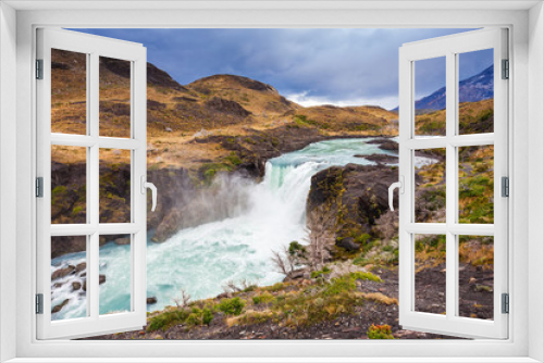 Fototapeta Naklejka Na Ścianę Okno 3D - The Salto Grande Waterfall