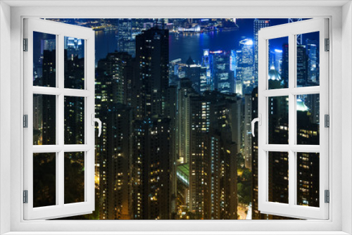 Fototapeta Naklejka Na Ścianę Okno 3D - Hong Kong city : Condominium style.