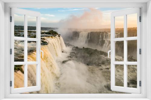Fototapeta Naklejka Na Ścianę Okno 3D - Iguazu Falls, 7 Wonder in the world, Foz do Iguacu, Brazil