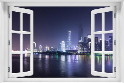 Fototapeta Naklejka Na Ścianę Okno 3D - Pearl River New City Night