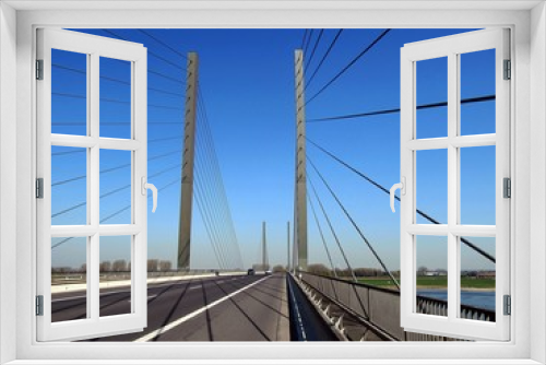 Fototapeta Naklejka Na Ścianę Okno 3D - Rheinbrücke Rees