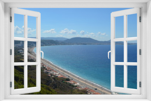 Fototapeta Naklejka Na Ścianę Okno 3D - Coastline of Rhodes Greece