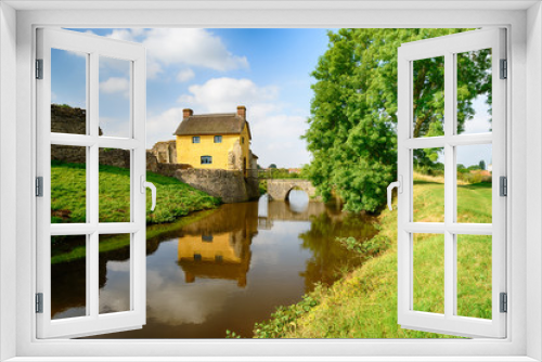Fototapeta Naklejka Na Ścianę Okno 3D - Stogursey Castle in Somerset