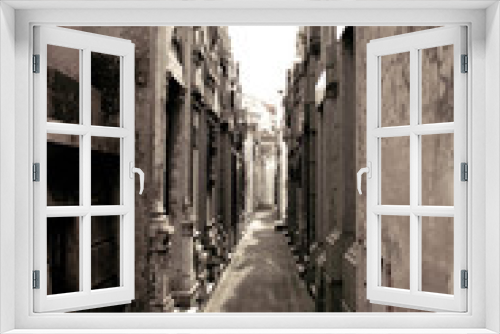 Fototapeta Naklejka Na Ścianę Okno 3D - Cementery Passage