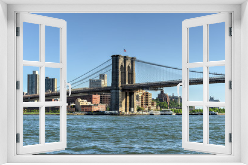 Fototapeta Naklejka Na Ścianę Okno 3D - Brooklyn Bridge View