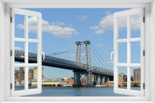 Fototapeta Naklejka Na Ścianę Okno 3D - Manhattan Bridge View