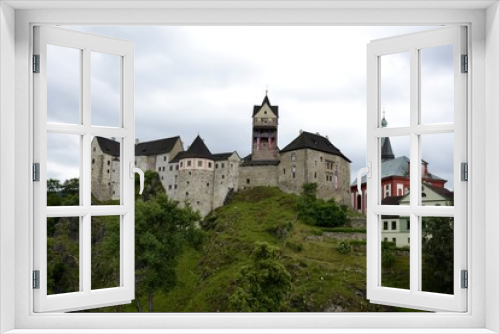 Architecture from Loket village and sky