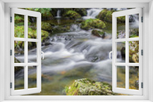 Fototapeta Naklejka Na Ścianę Okno 3D - Stream of Dolgoch Falls