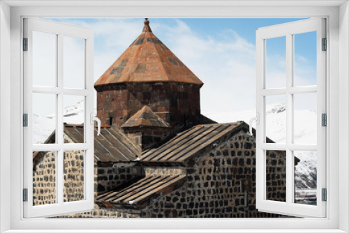 Fototapeta Naklejka Na Ścianę Okno 3D - Ancient monastery Sevanavank in Armenia