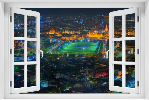 Fototapeta Naklejka Na Ścianę Okno 3D - Panorama Palace of Thailand