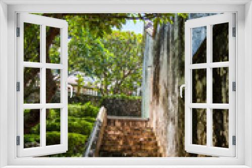 Fototapeta Naklejka Na Ścianę Okno 3D - ancient stairs
