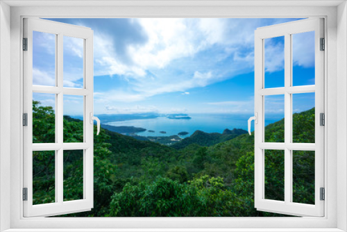 Fototapeta Naklejka Na Ścianę Okno 3D - Langkawi Viewpoint panorama taken early morning of 03/04/2016