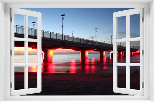 Fototapeta Naklejka Na Ścianę Okno 3D - Pier , Molo, Kolberg, Kołobrzeg