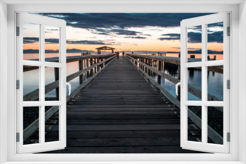 Fototapeta Naklejka Na Ścianę Okno 3D - Davis Bay, Pier 17