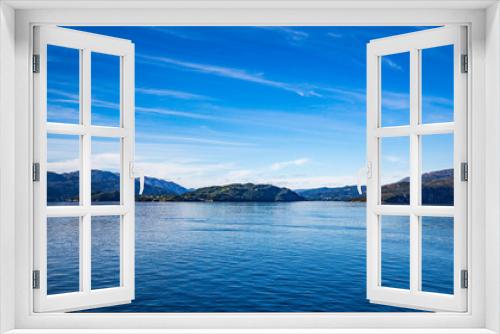 Fototapeta Naklejka Na Ścianę Okno 3D - Fjord