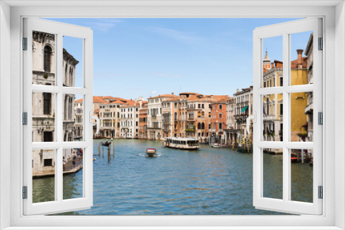 Fototapeta Naklejka Na Ścianę Okno 3D - VENICE, ITALY - 26 JUNE, 2014: Grand Canal in Venice Italy