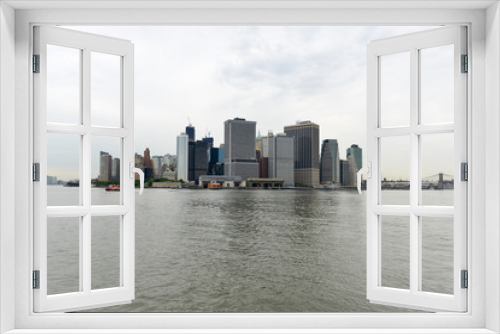 Fototapeta Naklejka Na Ścianę Okno 3D - New York City Skyline