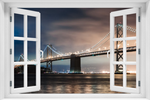 Fototapeta Naklejka Na Ścianę Okno 3D - San Francisco oakland Bay Bridge
