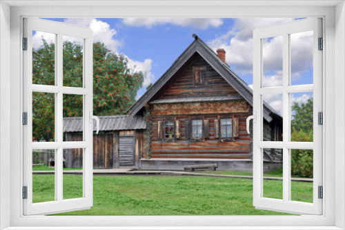 Fototapeta Naklejka Na Ścianę Okno 3D - Russian hut of the 18th century