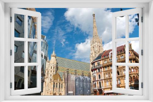 Fototapeta Naklejka Na Ścianę Okno 3D - Stephansdom in Wien 