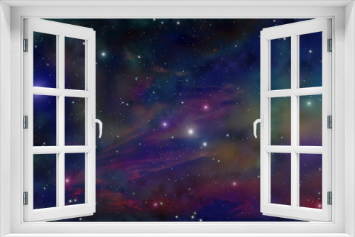 Fototapeta Naklejka Na Ścianę Okno 3D - universe deep space star nebula